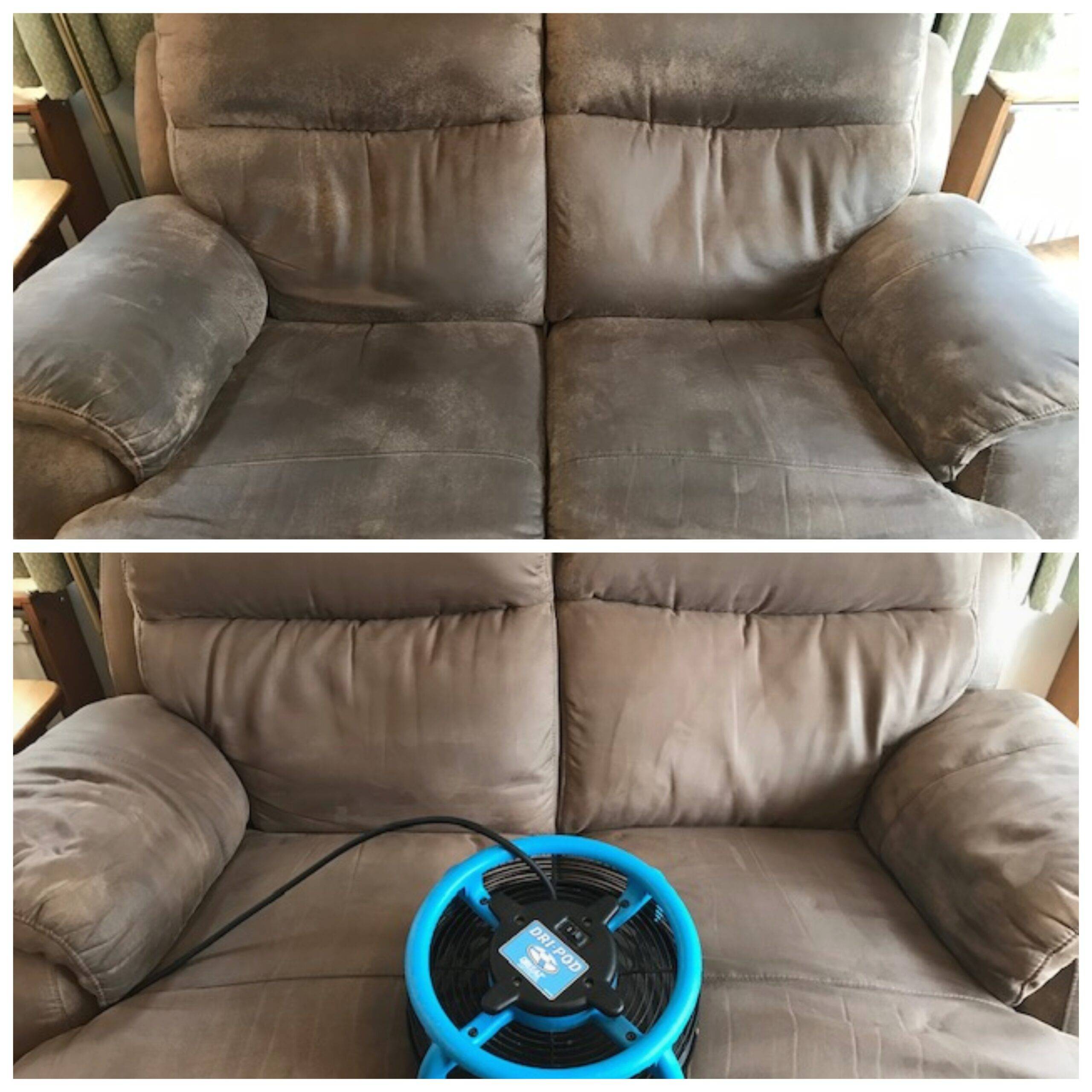 Sofa Cleaners Culcheth Cleaning a micro Fibre sofa in Culcheth, Warrington, Cheshire